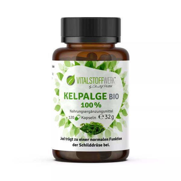 Kelpalge in Bio-Qualität – natürliches Jod für deine Schilddrüse, 60 Kapseln